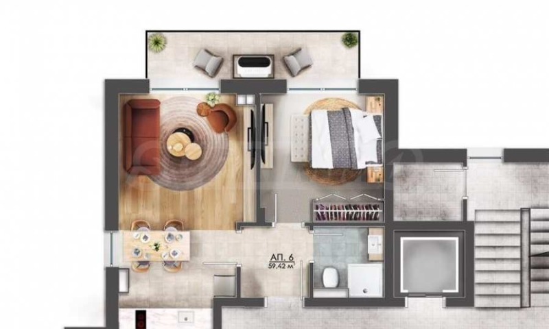 Продава 2-СТАЕН, к.к. Слънчев бряг, област Бургас, снимка 2 - Апартаменти - 52880414