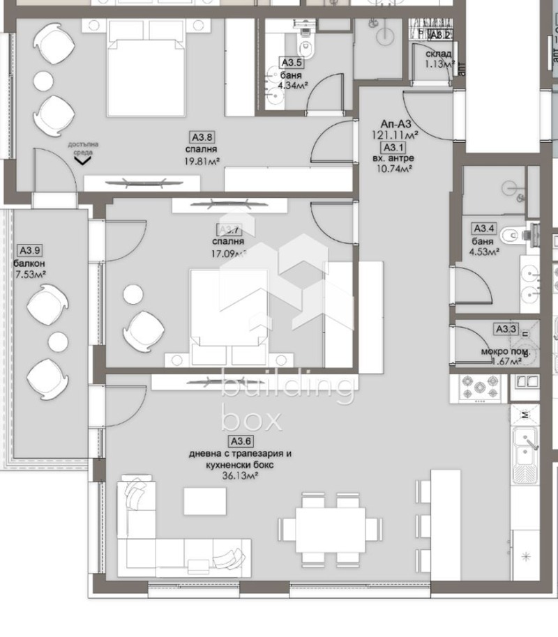 Продава 3-СТАЕН, гр. София, Люлин 5, снимка 2 - Апартаменти - 53341187