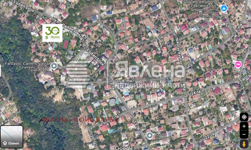 Προς πώληση  Οικόπεδο Βαρνα , μ-τ Εβκσηνογραδ , 8674 τ.μ | 78118203 - εικόνα [2]