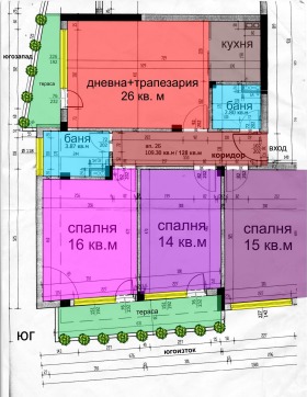 3 sypialnie Meden rudnik - zona D, Burgas 1