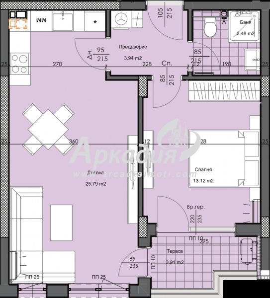 Til salg  1 soveværelse Plovdiv , Karshiyaka , 70 kvm | 57251332 - billede [2]