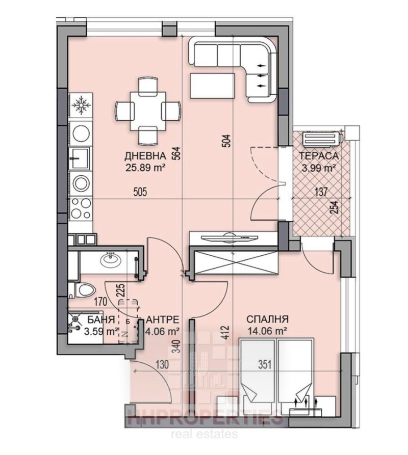 Продава 2-СТАЕН, гр. Пловдив, Гагарин, снимка 3 - Aпартаменти - 48952972