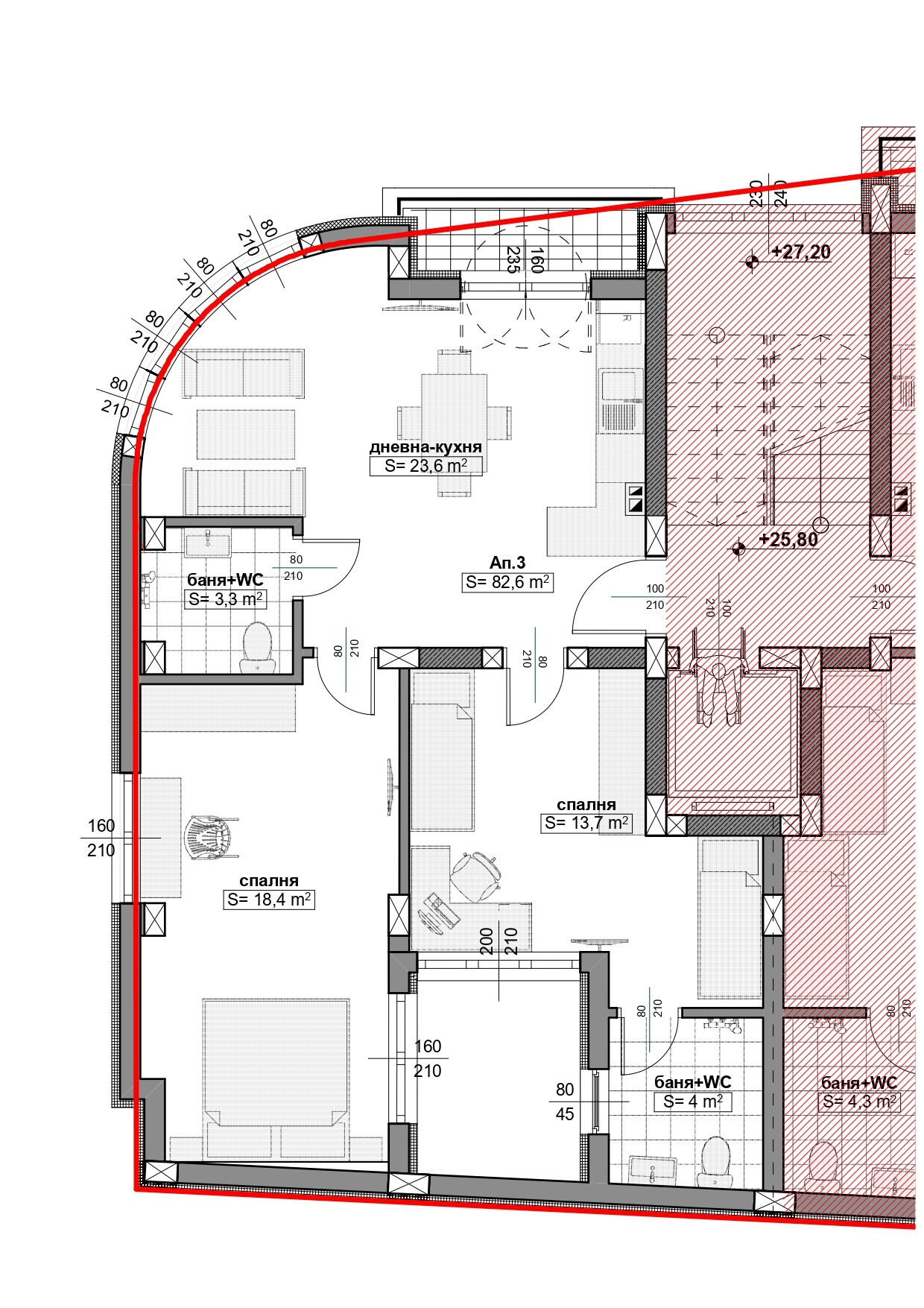 Продава 3-СТАЕН, гр. Русе, Централен южен район, снимка 3 - Апартаменти - 54121536