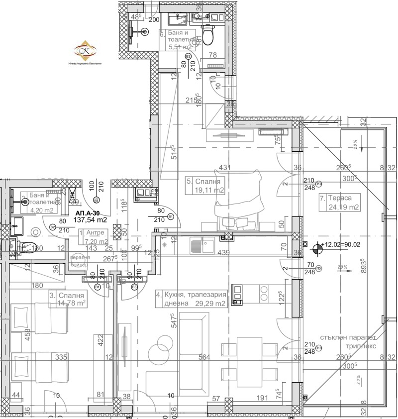 Продава 3-СТАЕН в град Варна, к.к. Слънчев ден - 167 кв.м / 272 000 € » 531 985.76 лв., КРЕС ИНВЕСТ