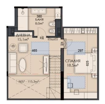 Продава МЕЗОНЕТ, гр. Варна, Виница, снимка 2 - Апартаменти - 52753597