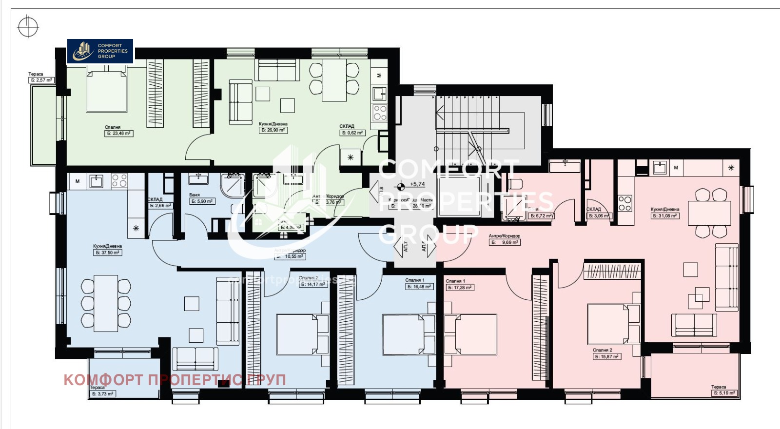 Продава 3-СТАЕН, гр. София, Обеля, снимка 6 - Апартаменти - 54122507