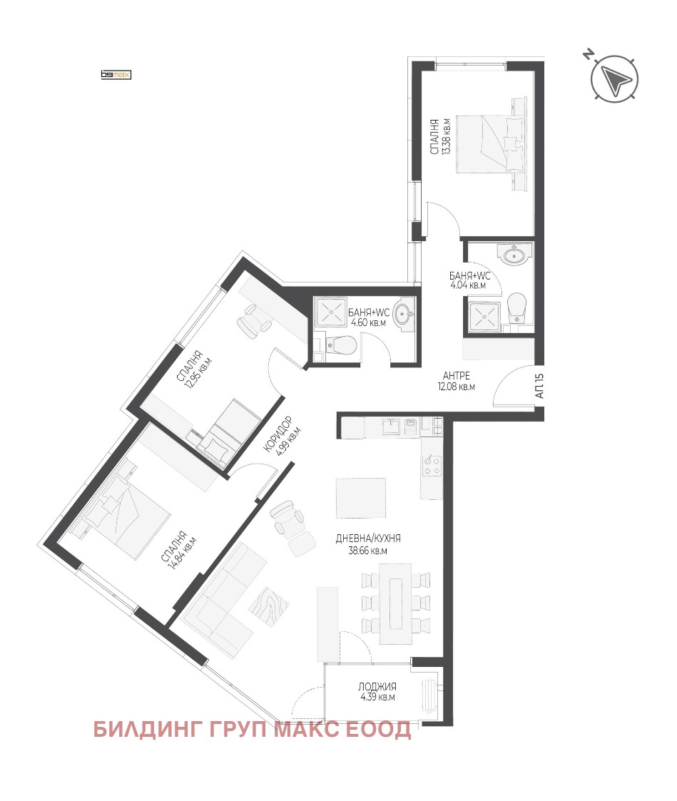 Продава 4-СТАЕН, гр. София, Овча купел 1, снимка 13 - Апартаменти - 54469281