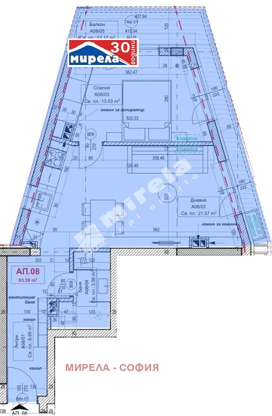 Продава 2-СТАЕН, гр. София, Овча купел 1, снимка 1 - Aпартаменти - 48850373