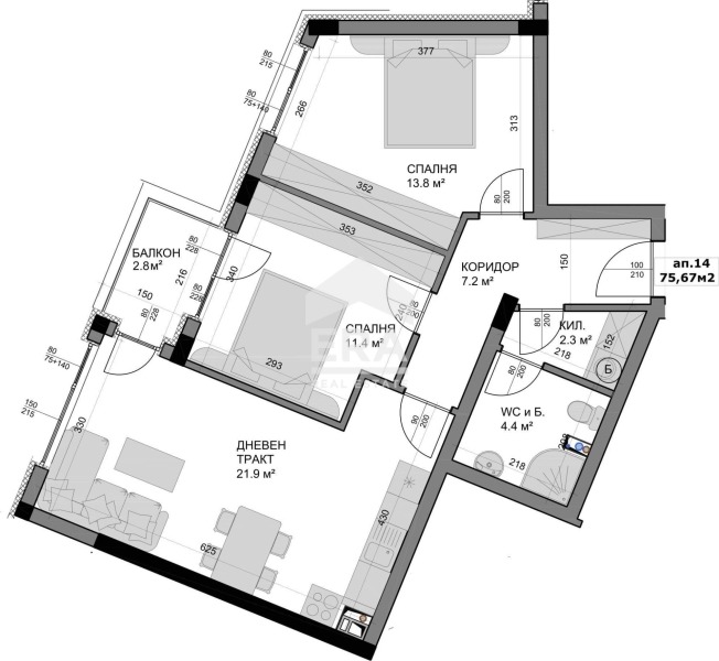 Продава 3-СТАЕН, гр. Варна, Владислав Варненчик 1, снимка 17 - Апартаменти - 54606384