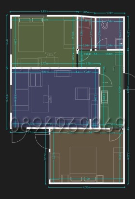 2 chambres Vazrajdane 3, Varna 11