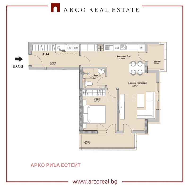 Продаја  1 спаваћа соба Софија , Слатина , 84 м2 | 69068746