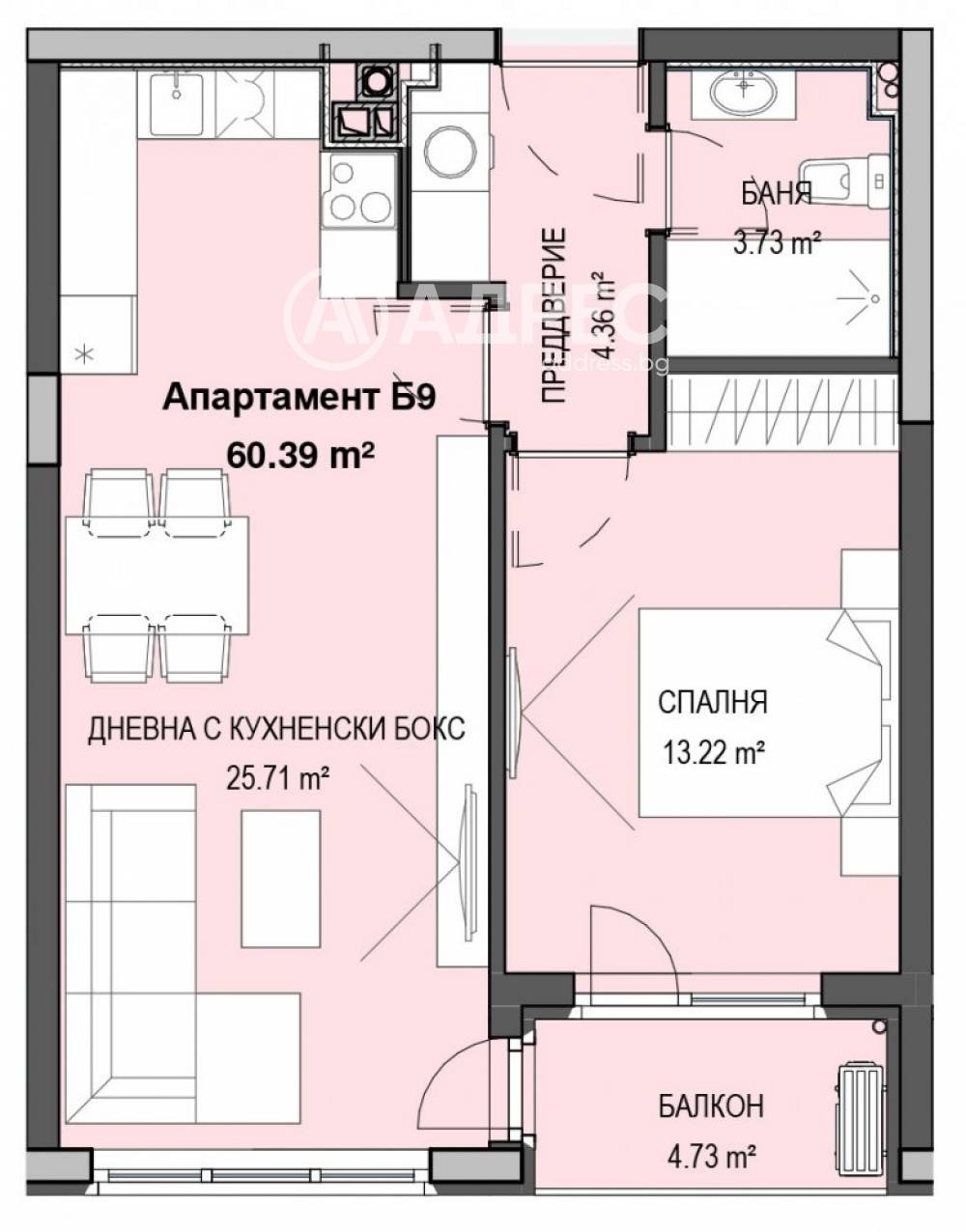 Продава 2-СТАЕН, гр. София, Кръстова вада, снимка 2 - Апартаменти - 56737824