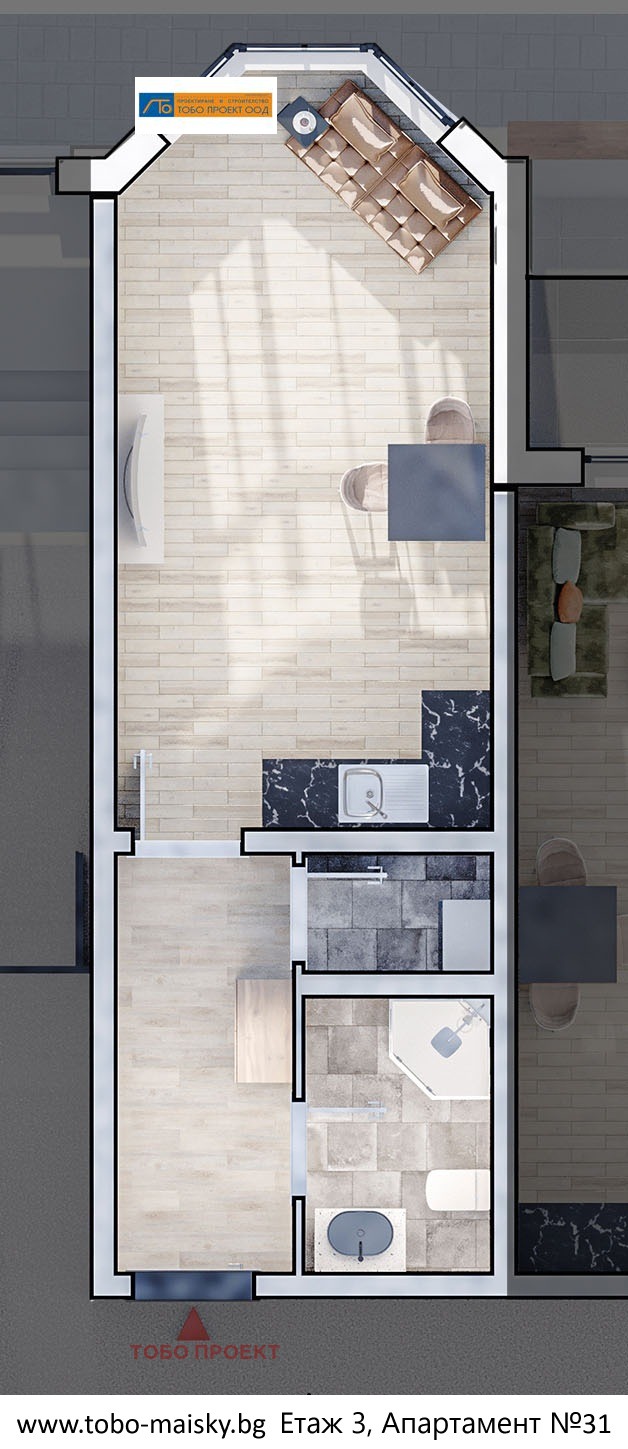 Na sprzedaż  Studio Sofia , Ljulin 10 , 48 mkw | 75800995 - obraz [2]