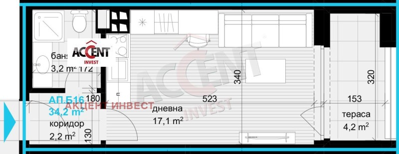 À venda  Estúdio Varna , Asparuhovo , 40 m² | 72117573