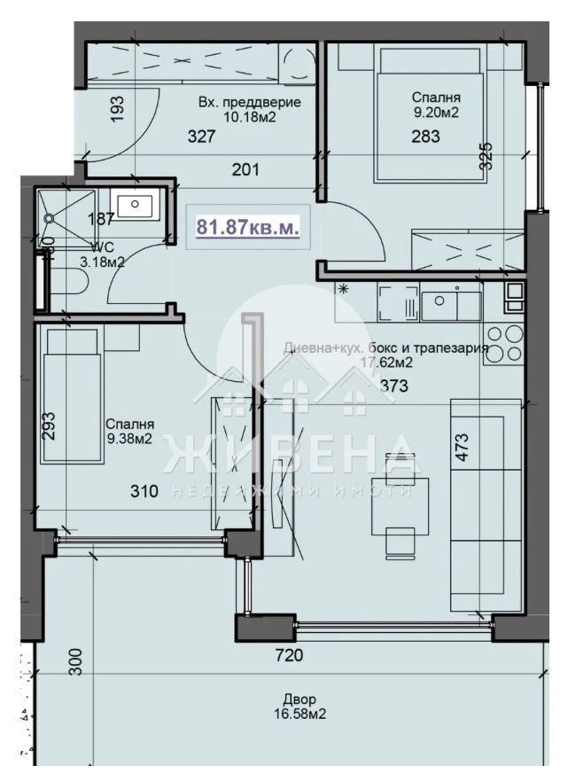 Na prodej  2 ložnice Varna , Sveti Nikola , 82 m2 | 56961598 - obraz [2]