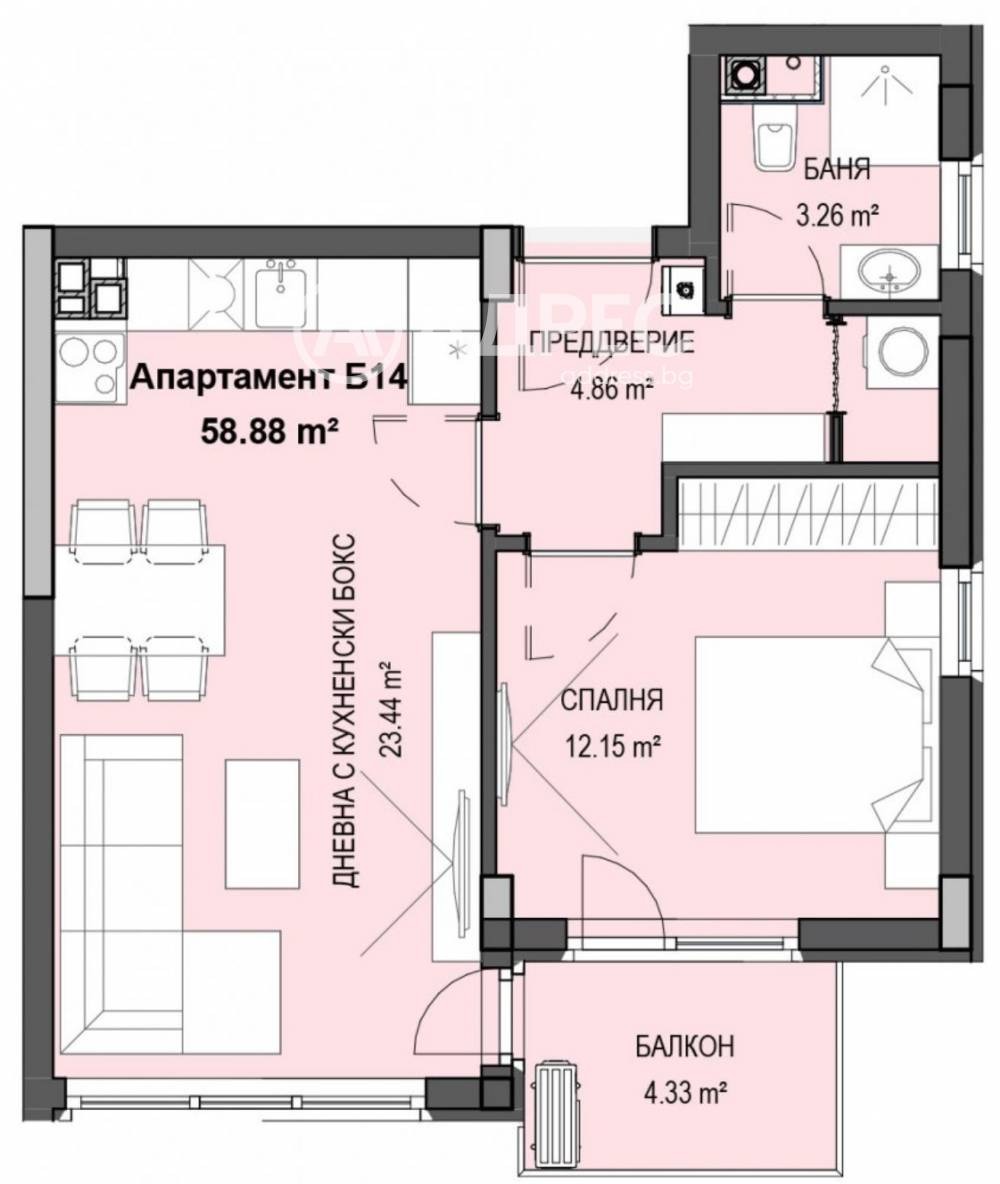 Продава 2-СТАЕН, гр. София, Кръстова вада, снимка 4 - Апартаменти - 54942064