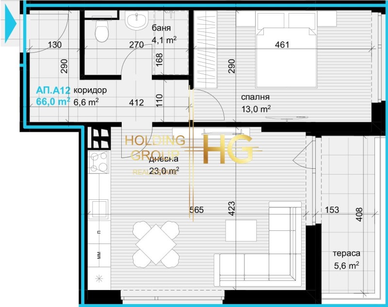 Продава  2-стаен град Варна , Аспарухово , 77 кв.м | 29743535 - изображение [2]