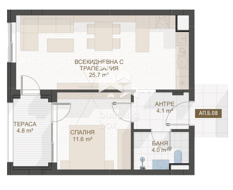 Продава 2-СТАЕН, гр. Пловдив, Център, снимка 2 - Апартаменти - 52974777