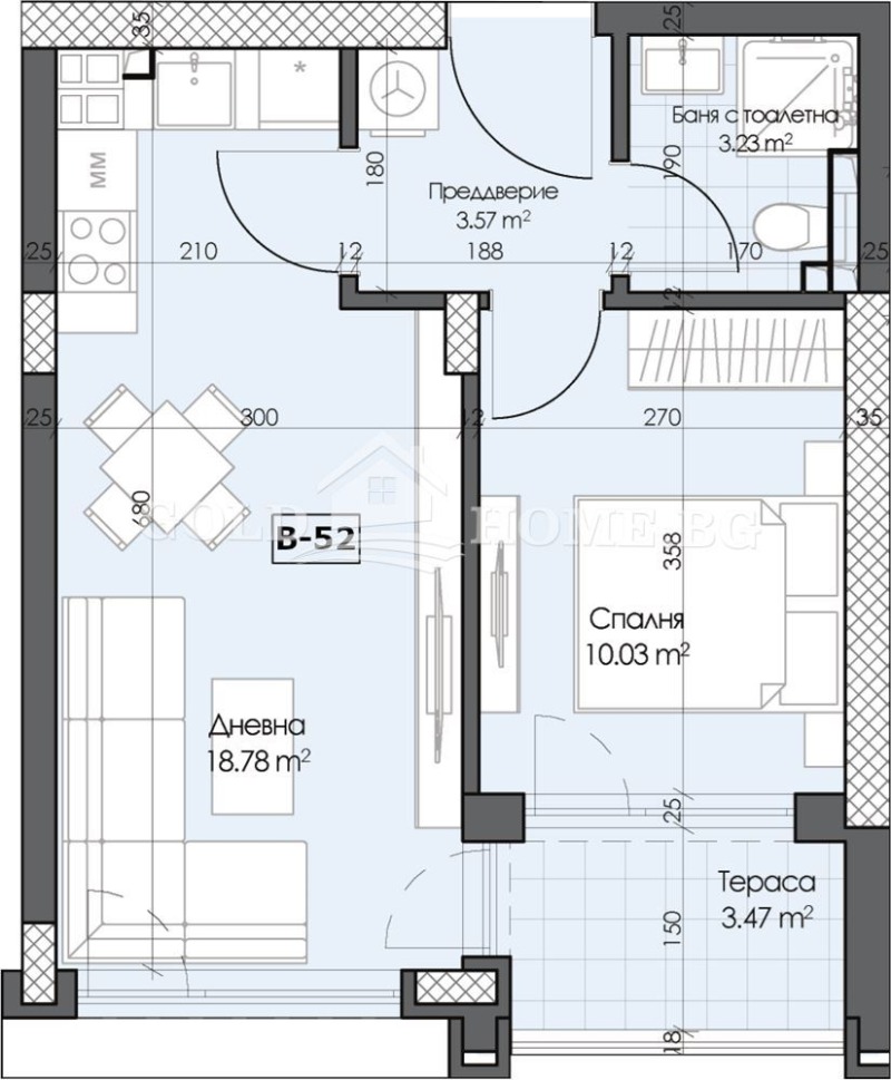 Продава 2-СТАЕН, гр. Пловдив, Гагарин, снимка 9 - Апартаменти - 53326150