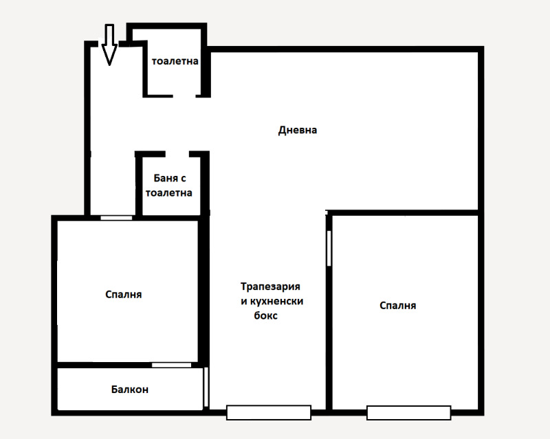 Продава 3-СТАЕН, гр. София, Яворов, снимка 14 - Aпартаменти - 47177048