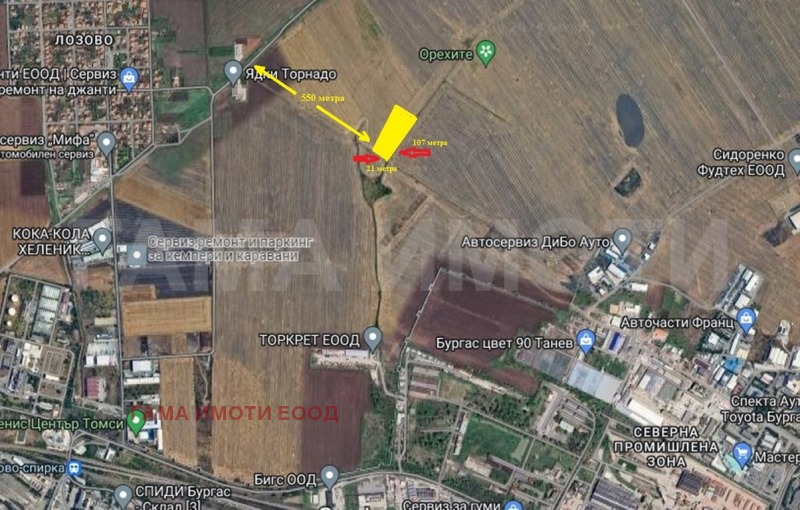 For Sale  Plot Burgas , Promishlena zona - Sever , 3001 sq.m | 87803612 - image [2]