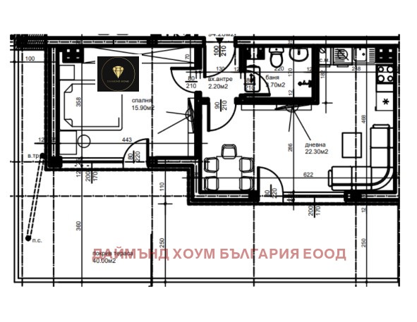 Продава  2-стаен град Пловдив , Коматевски възел , 107 кв.м | 24211096 - изображение [2]