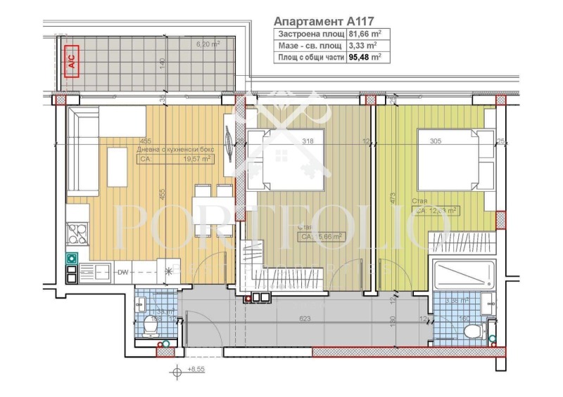 Satılık  2 yatak odası Sofia , Boyana , 96 metrekare | 91879511 - görüntü [2]