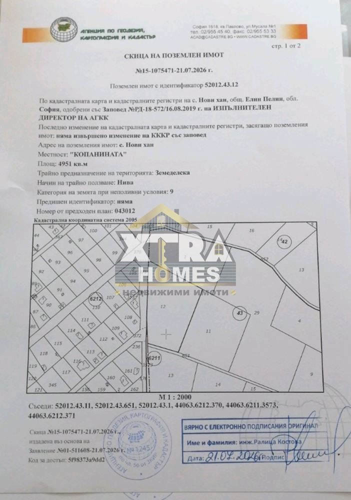 Продава ПАРЦЕЛ, гр. София, с. Лозен, снимка 2 - Парцели - 55643755