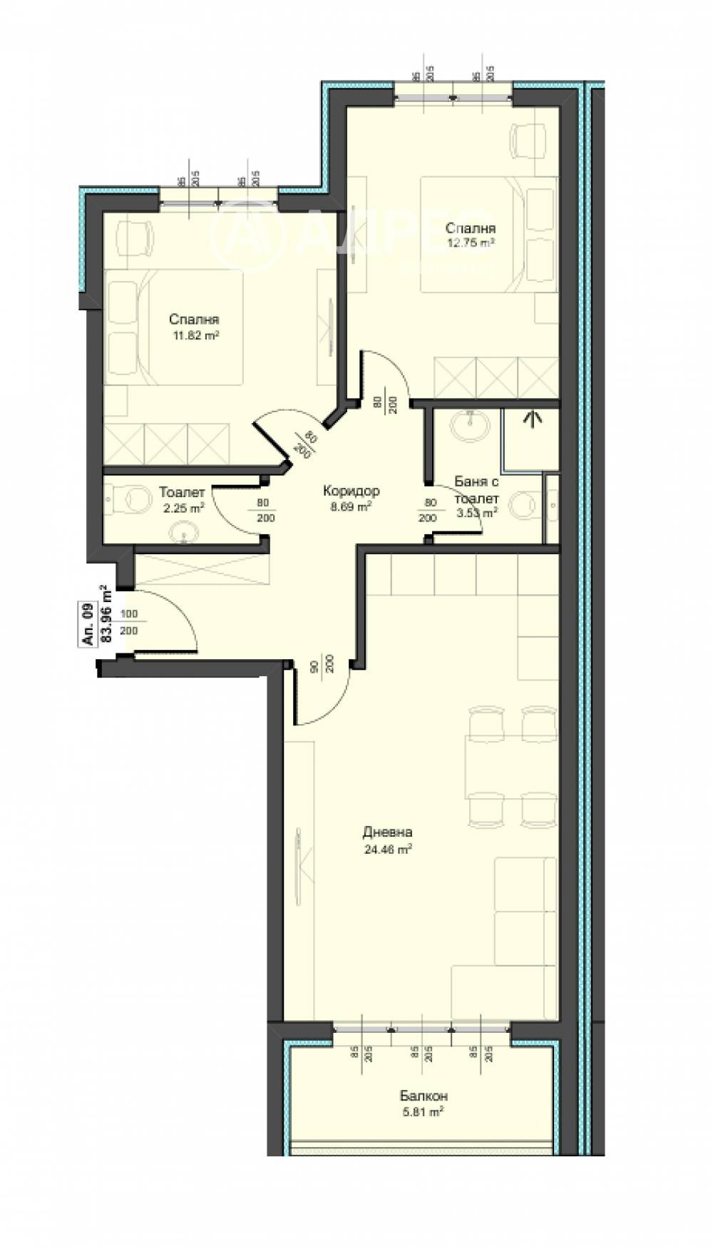 Продава 3-СТАЕН, гр. Варна, Аспарухово, снимка 2 - Апартаменти - 55090970