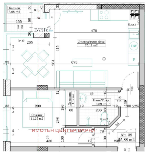 Продава 2-СТАЕН, гр. Варна, Левски 1, снимка 13 - Апартаменти - 52120636