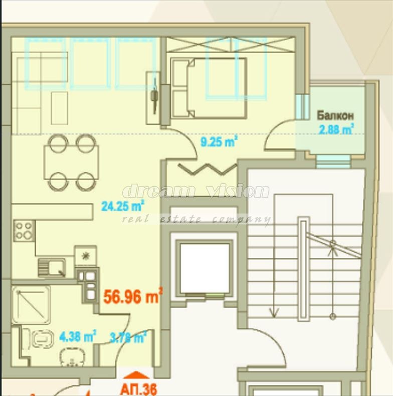 Продава 2-СТАЕН, гр. София, Зона Б-5, снимка 4 - Апартаменти - 54136268