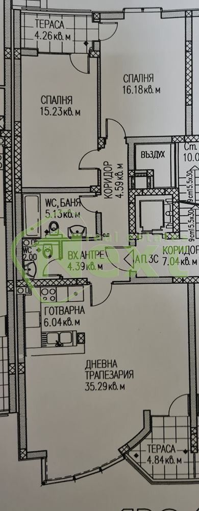 Продава 3-СТАЕН, гр. София, м-т Гърдова глава, снимка 10 - Aпартаменти - 49569617