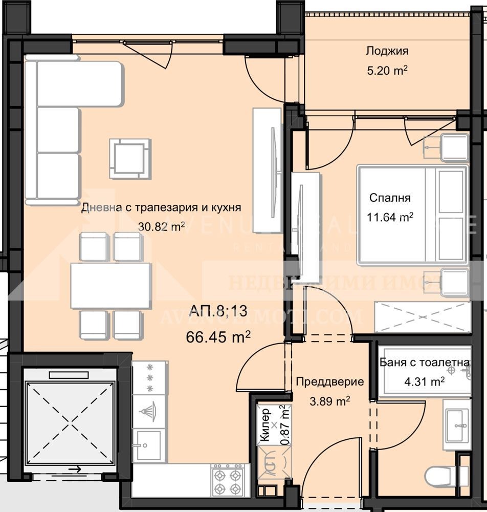 Продава 2-СТАЕН, гр. Пловдив, Остромила, снимка 4 - Апартаменти - 52364036