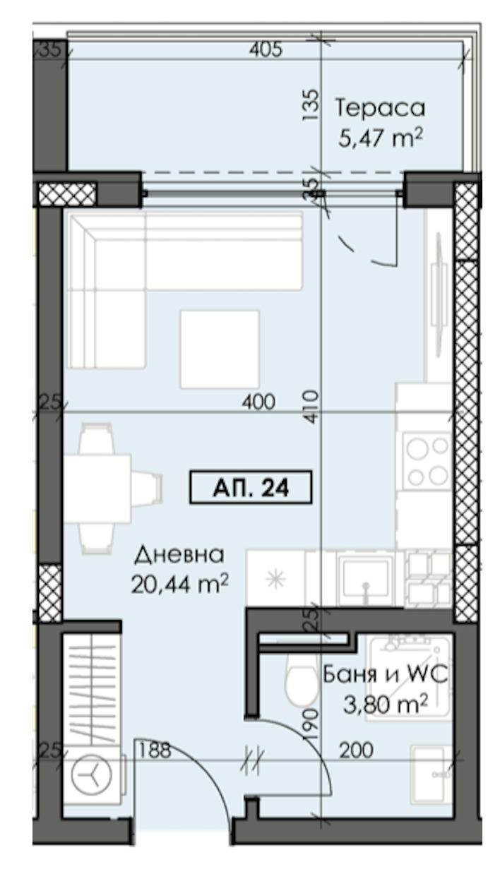 À vendre  Studio Plovdiv , Trakiya , 43 m² | 52247690 - image [5]
