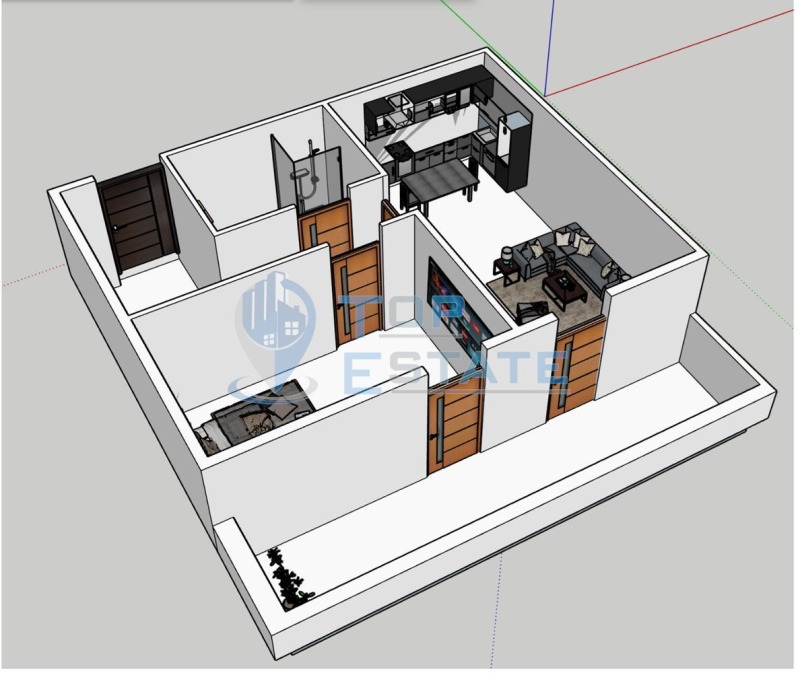 Продава 2-СТАЕН, гр. Велико Търново, Бузлуджа, снимка 3 - Aпартаменти - 48153043