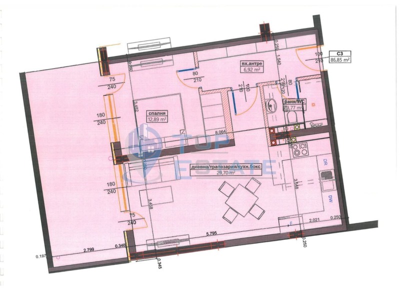 Продава  2-стаен град Велико Търново , Бузлуджа , 104 кв.м | 86186298 - изображение [5]