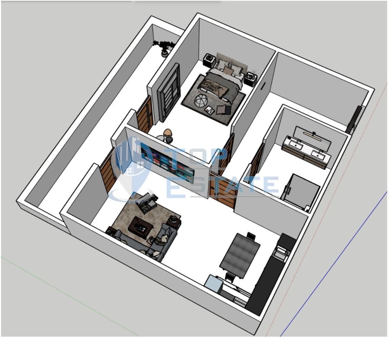 Продава  2-стаен град Велико Търново , Бузлуджа , 104 кв.м | 86186298 - изображение [2]