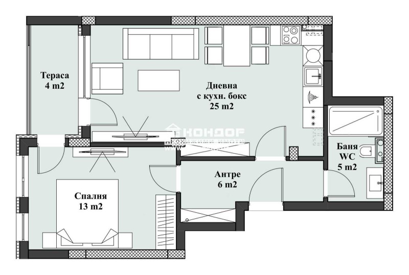 Zu verkaufen  1 Schlafzimmer Plowdiw , Hristo Smirnenski , 76 qm | 27699380 - Bild [12]