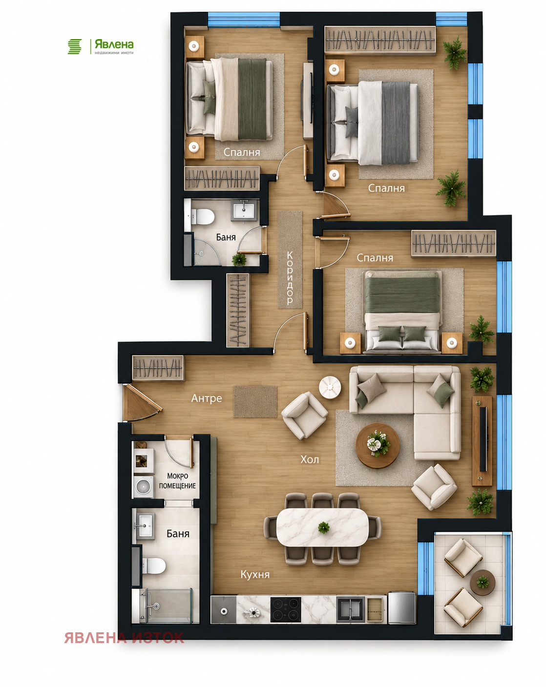 Продава 4-СТАЕН, гр. София, Горубляне, снимка 4 - Апартаменти - 55750660