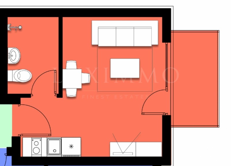 Продава 1-СТАЕН, гр. Свети Влас, област Бургас, снимка 5 - Апартаменти - 52876957