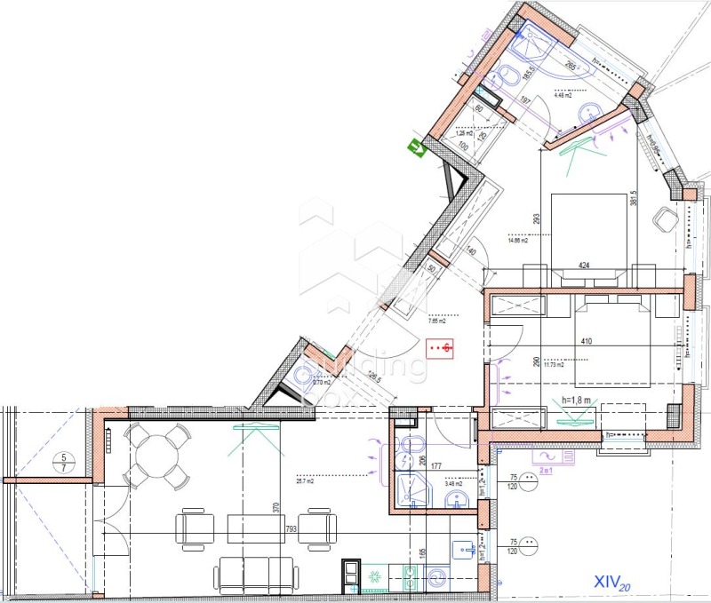 Eladó  2 hálószobás Sofia , Centar , 111 négyzetméter | 31900700 - kép [4]