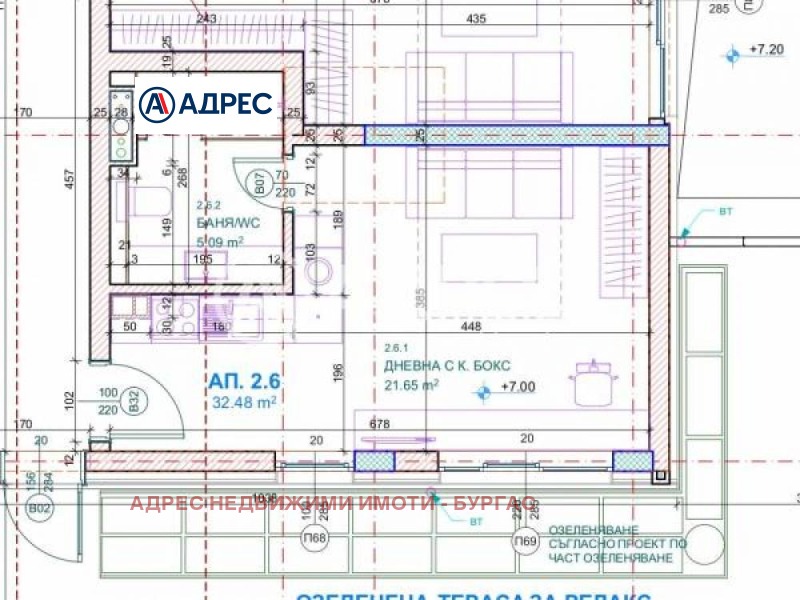 Na prodej  Studio Burgas , Lazur , 47 m2 | 47680040 - obraz [3]