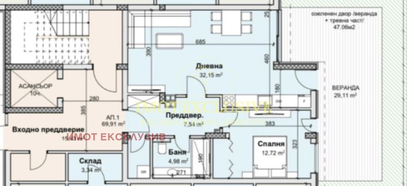 Продава 2-СТАЕН, гр. Пловдив, Южен