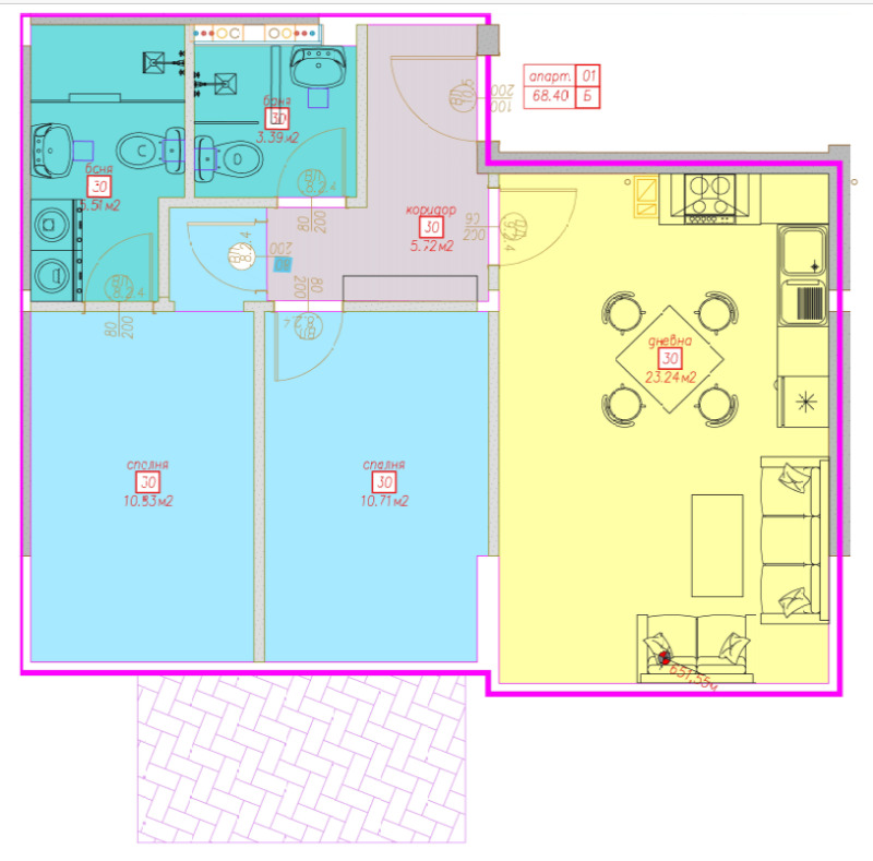 Продава  3-стаен град София , Суходол , 77 кв.м | 81207752