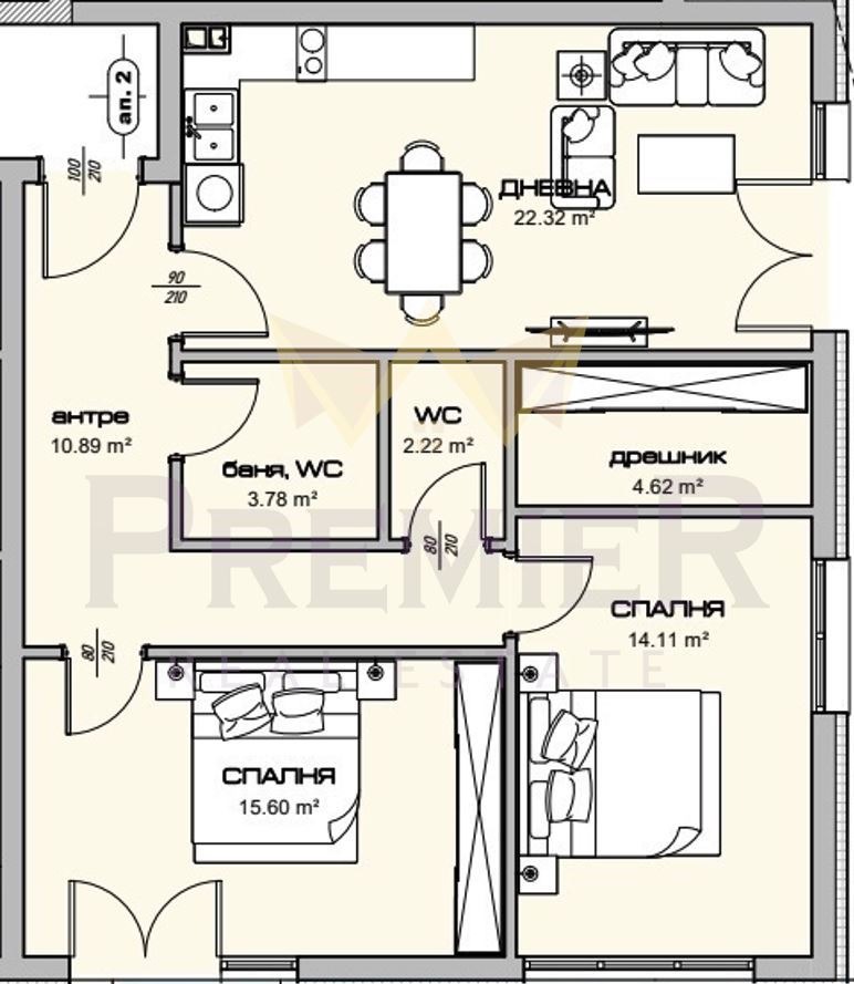 Продава  3-стаен град Варна , Владислав Варненчик 1 , 102 кв.м | 82032176
