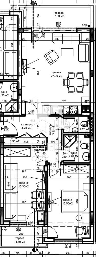 Продава 3-СТАЕН, гр. Пловдив, Остромила, снимка 2 - Апартаменти - 55206207