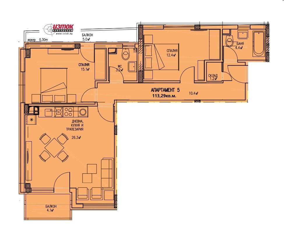 Продава 3-СТАЕН, гр. София, Люлин - център, снимка 2 - Апартаменти - 53109814
