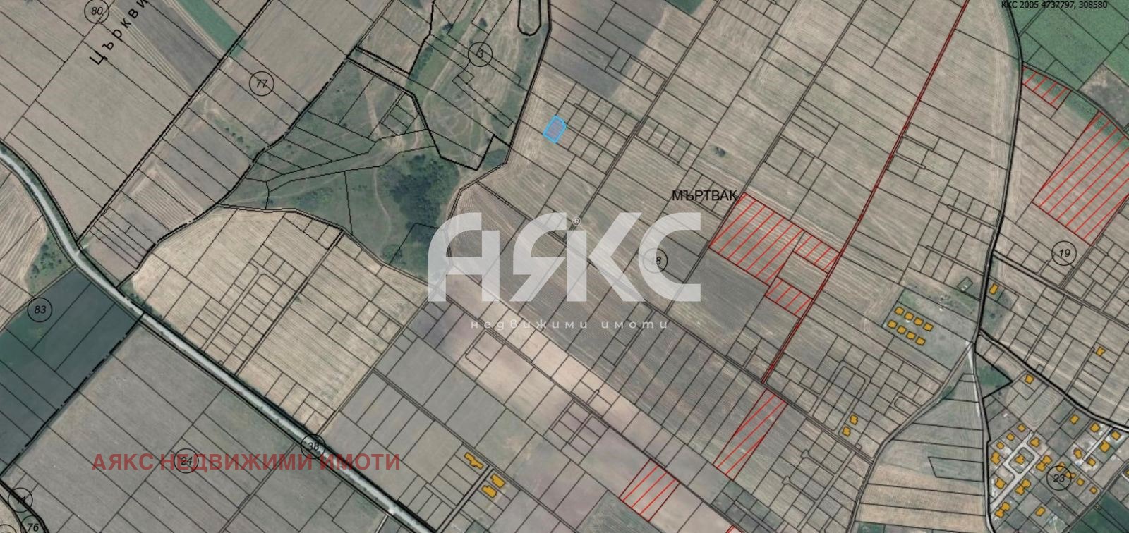 Продава ПАРЦЕЛ, с. Гурмазово, област София област