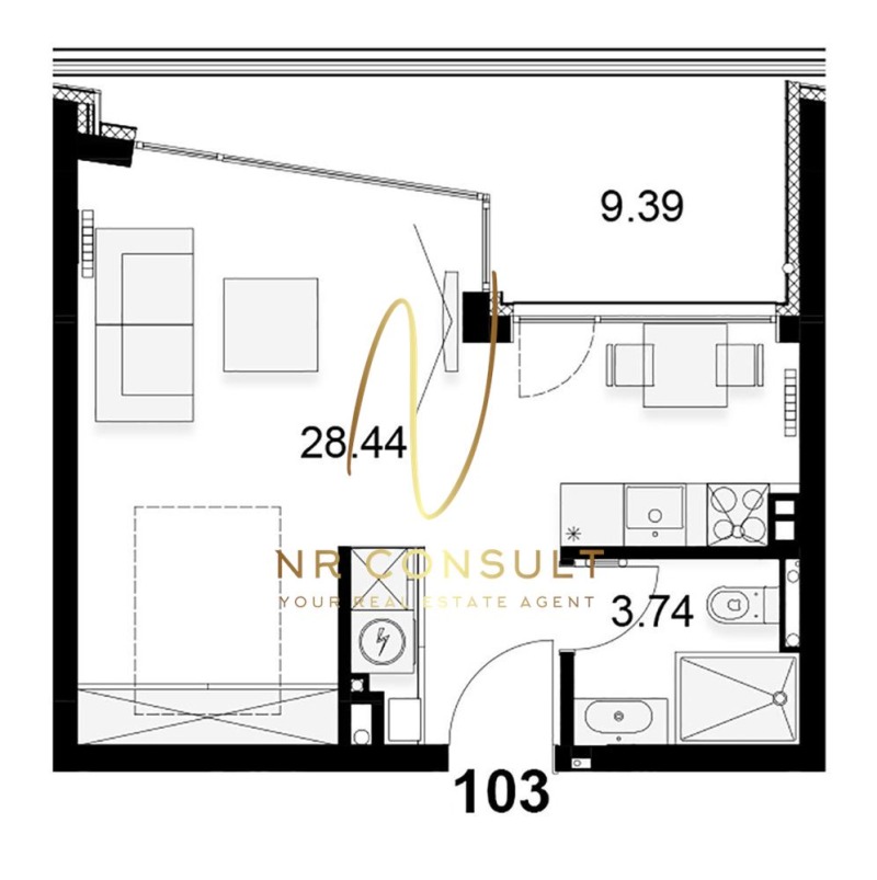 Продава 1-СТАЕН, гр. София, в.з.Малинова долина, снимка 8 - Aпартаменти - 48612298