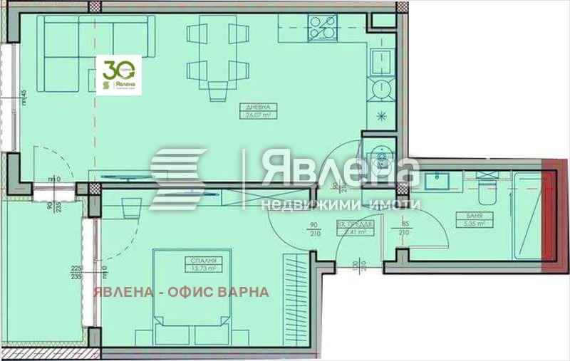 Продава 2-СТАЕН, гр. Варна, Кайсиева градина, снимка 2 - Апартаменти - 52888253